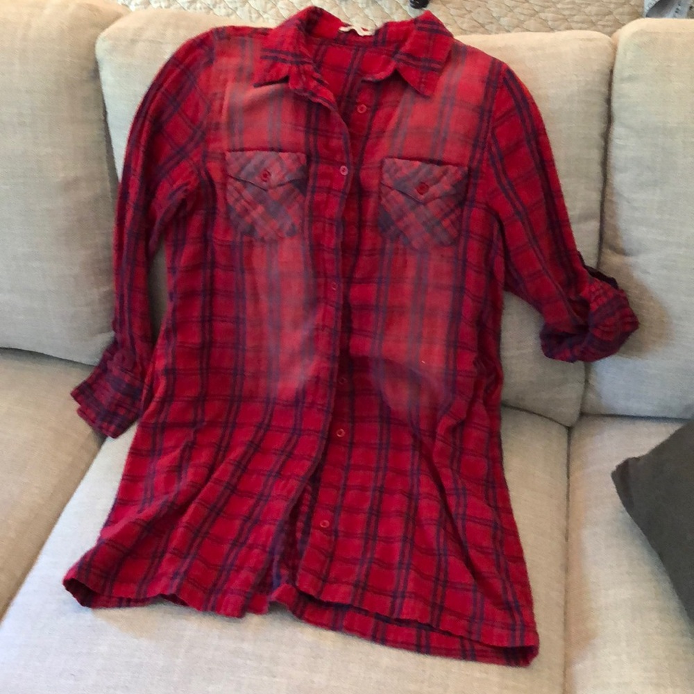 Flannel plaid shirt